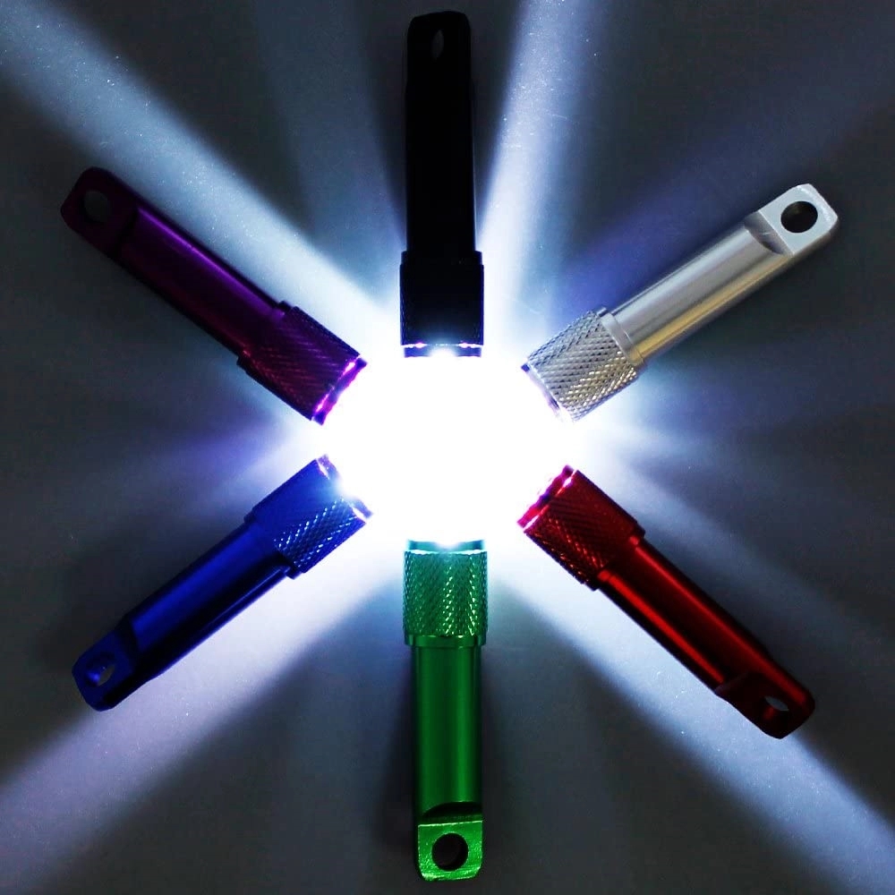 Mini Aluminum Flashlight With Carabiner 4