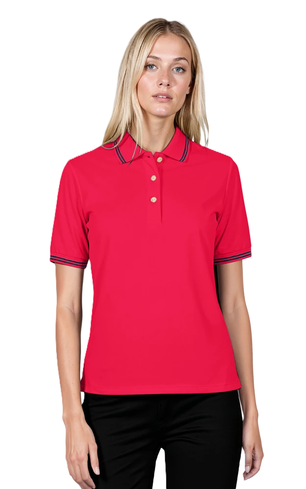 Ladies' Superblend Tipped Pique Polo 33