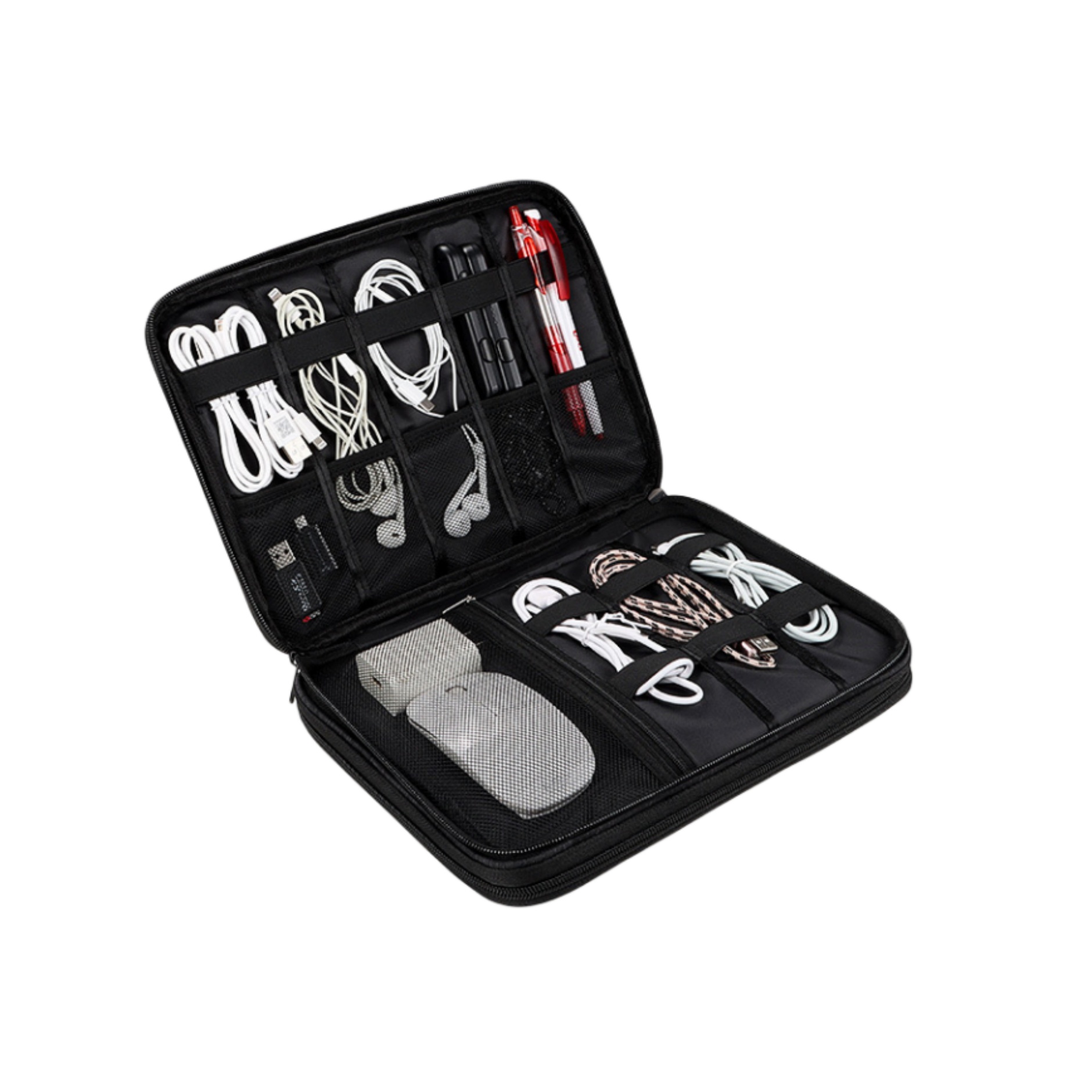 Double Layers Electronics Organizer Travel Case 3