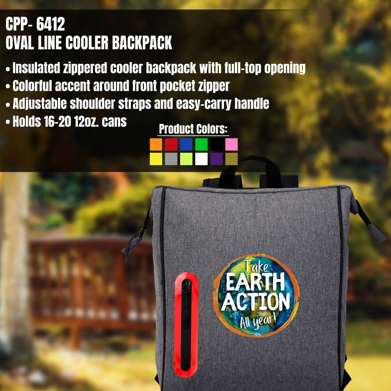 Oval Line Cooler Backpack 2