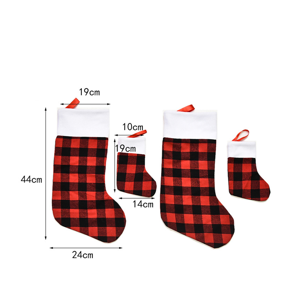 Small Christmas Plaid Sock 5