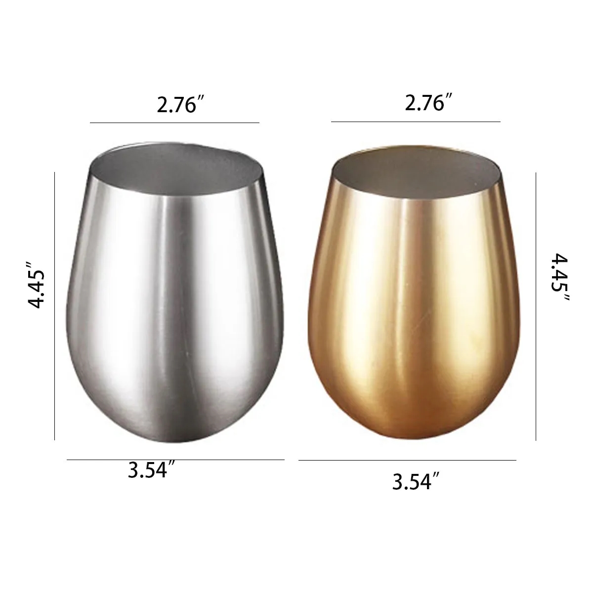 18oz Stainless Steel Home Kitchen Wine Glass Bar Drink Cup 5