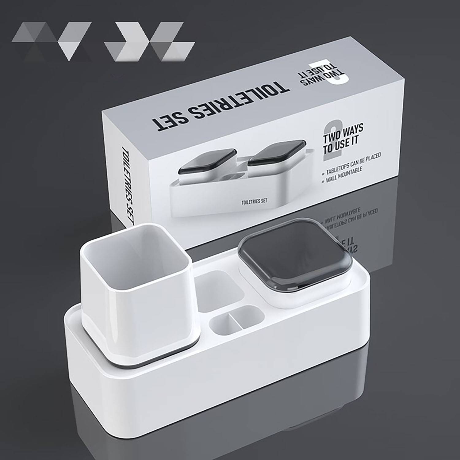 Toothbrush Holder with Rinse Cup 3