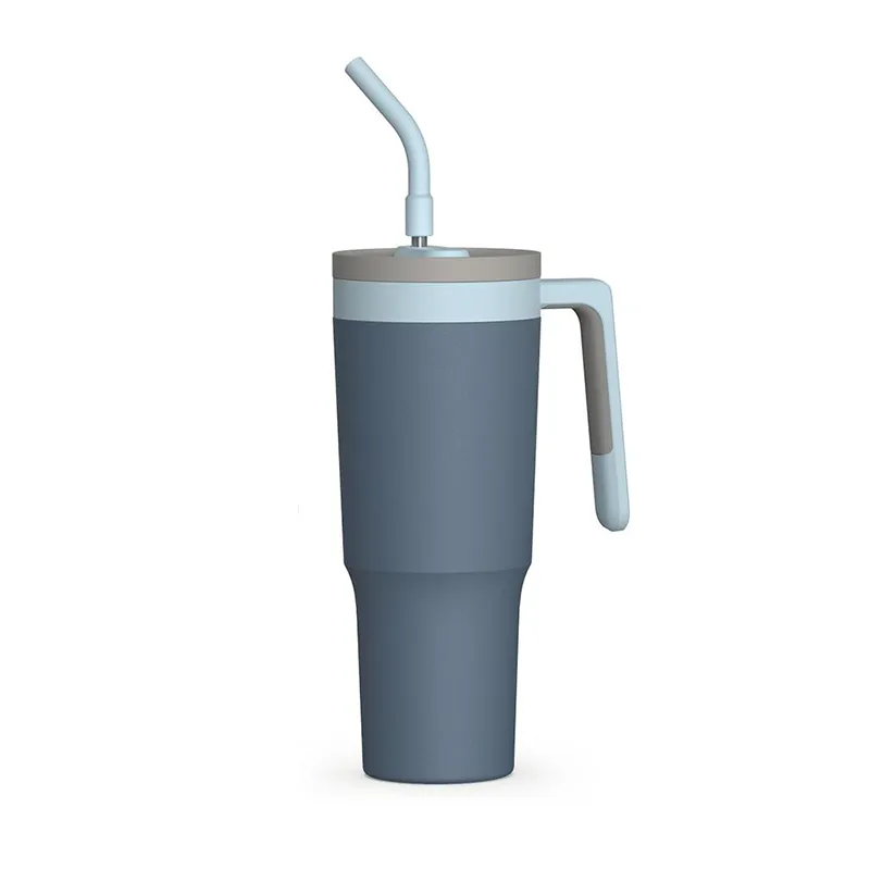 40oz Straw Stainless Steel Water Bottle Car Cup 4