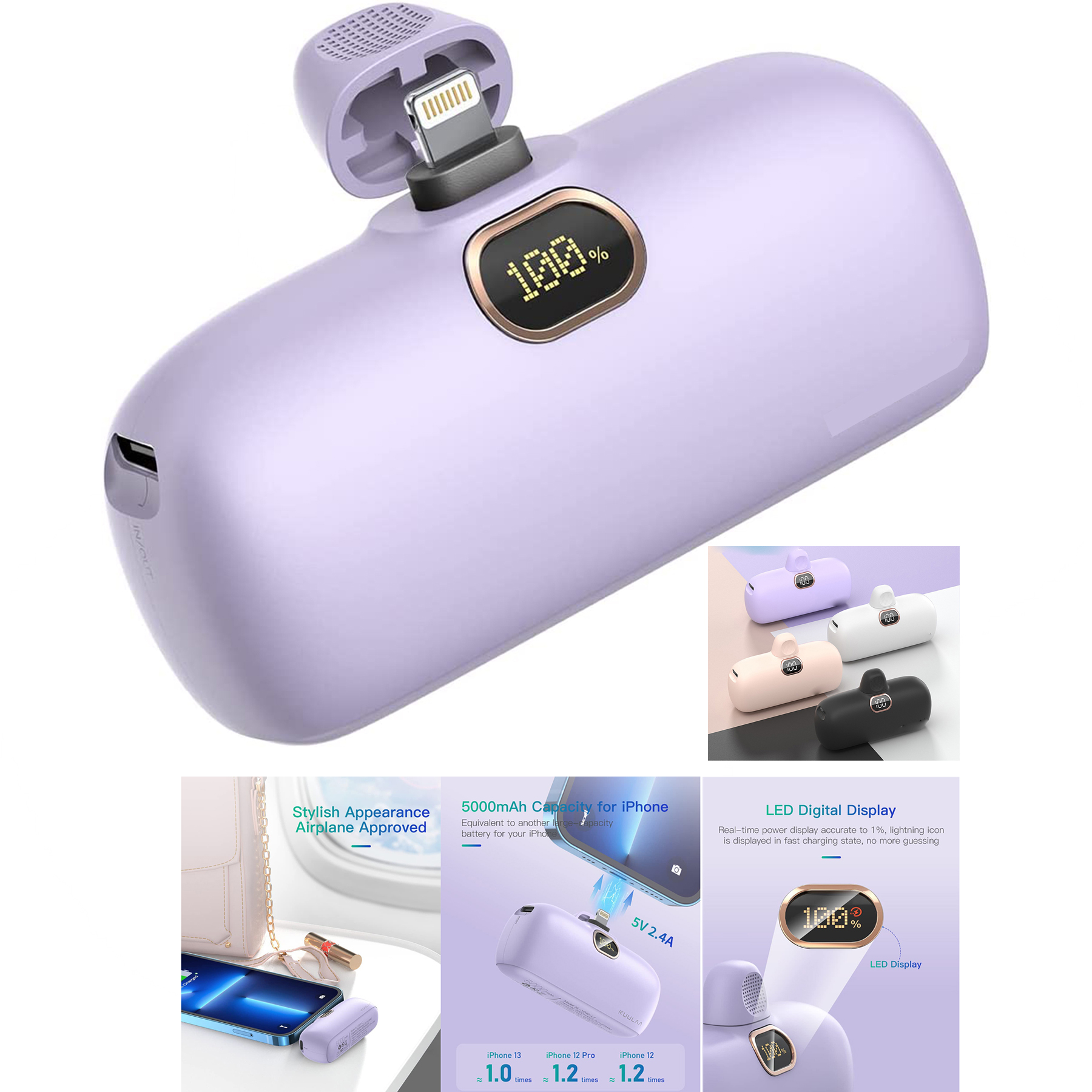 5000mah Mini Portable Charger  