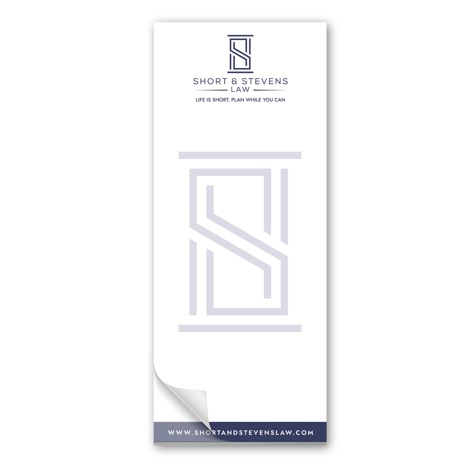 25 Page 3-1/2 x 8-1/2 Paper Note Pad 2