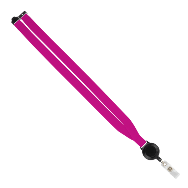 IMPORT 3/4" Polyester Lanyard with Retractable Badge Reel and IPH7 back of neck convenience release. 78