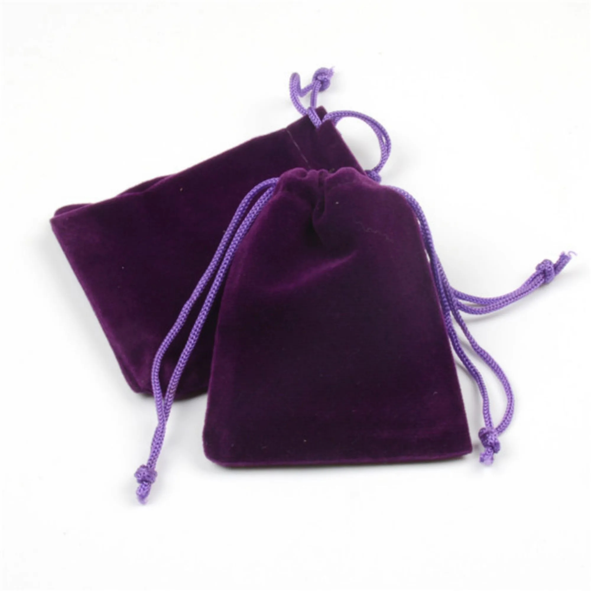 3 1/4"  x 4 " Pile Coating Drawstring Gift Bag 3