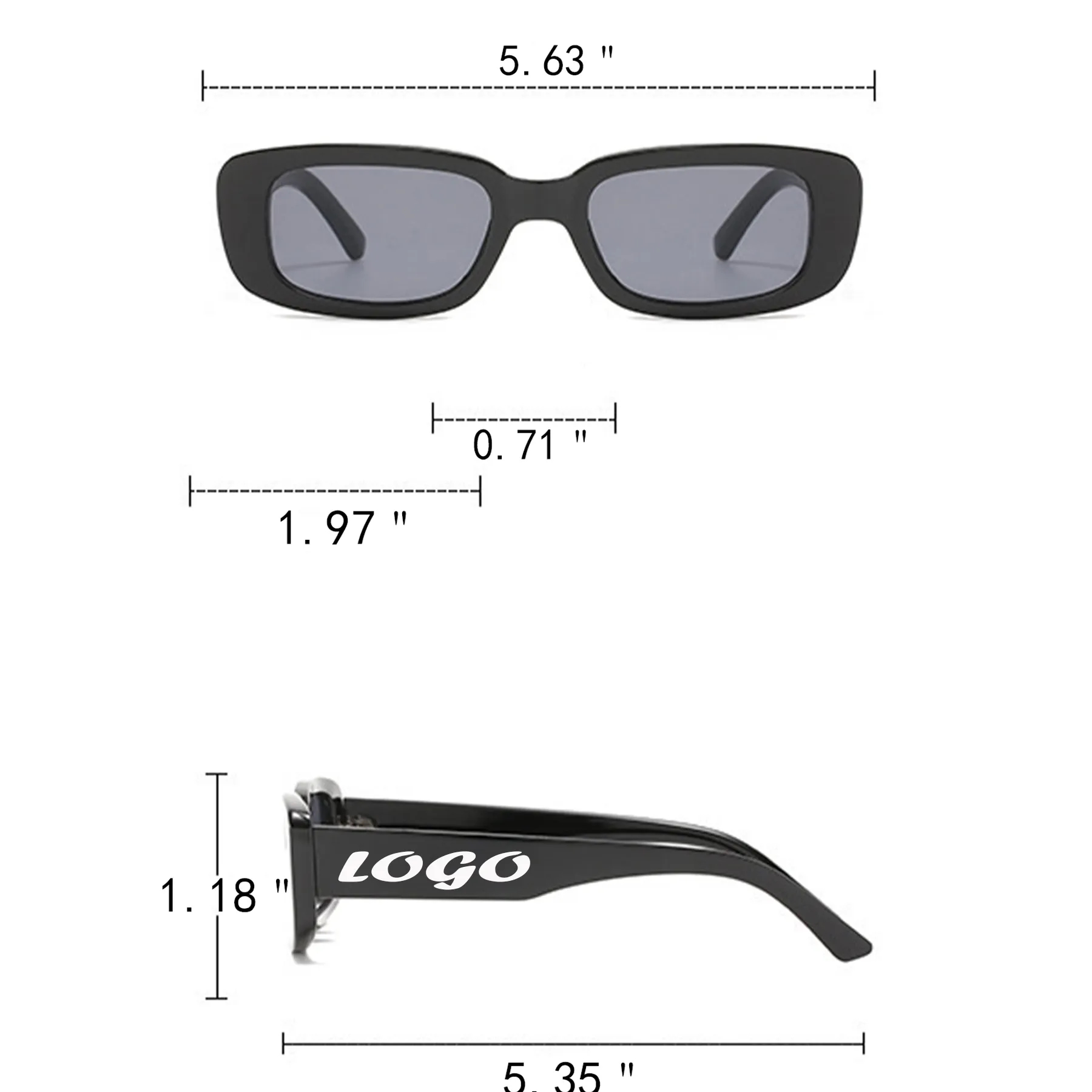 Rectangle Sunglasses 4