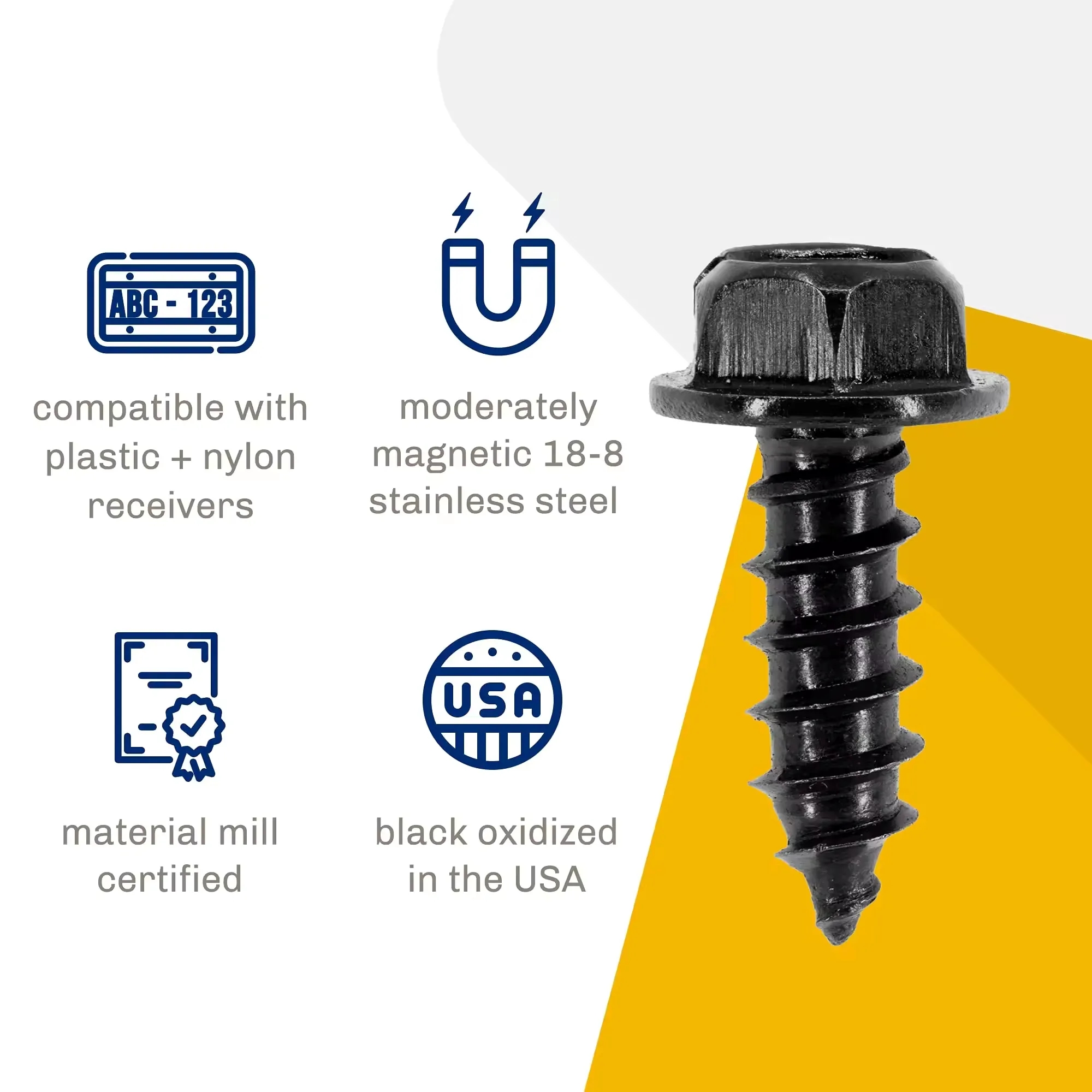 Black Pan Head Screw 7