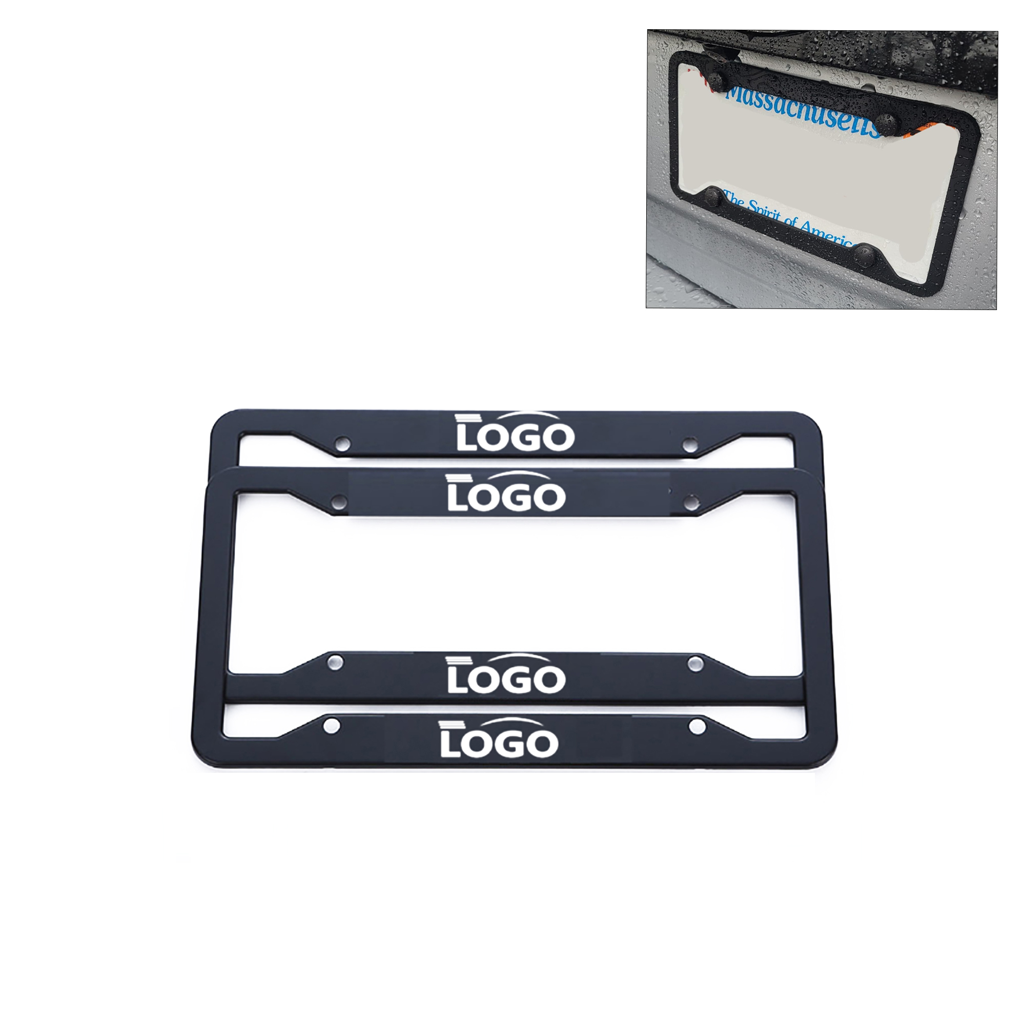 Customizable Portable Car License Plate Frame 3