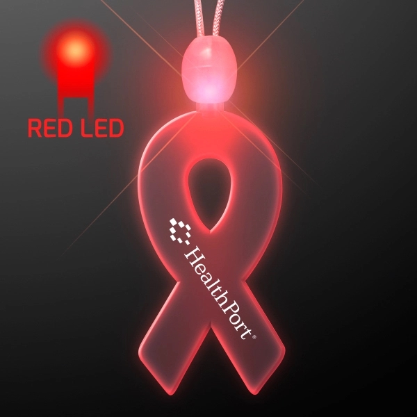 Light-up acrylic ribbon LED necklace 2