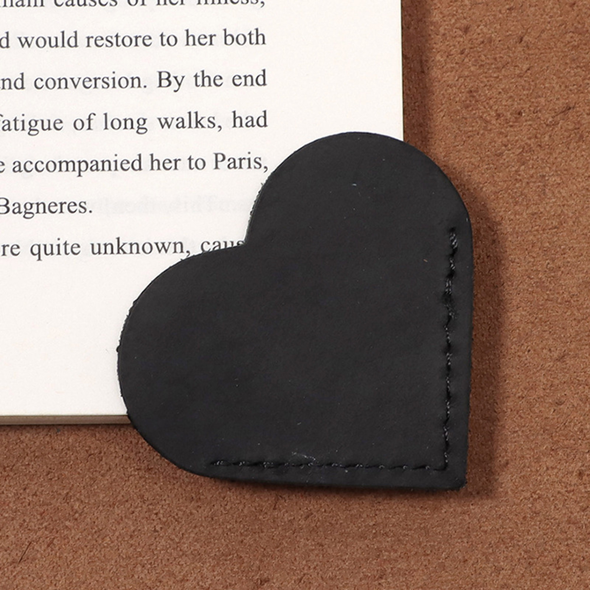 Genuine Leather Heart Shaped Bookmark 9