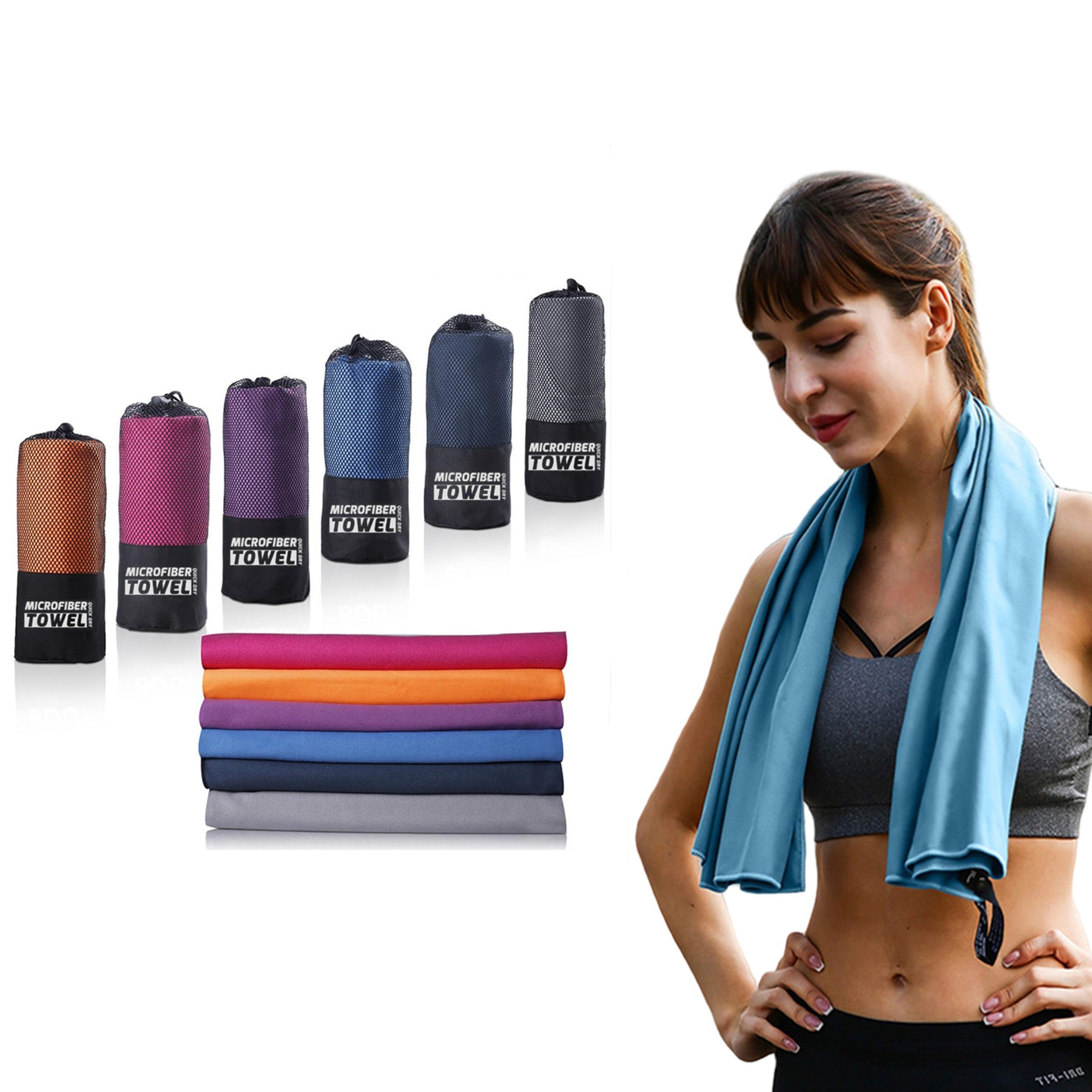 Quick Dry Microfiber Travel Sports Towel