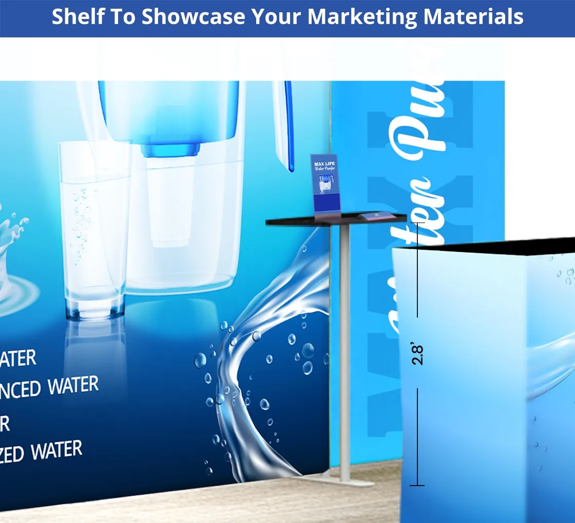 10ft Inline Trade Show Booth - Portable Display 2