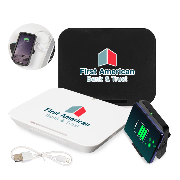 Non-Slip Wireless Charger Pad w/Phone Stand 3