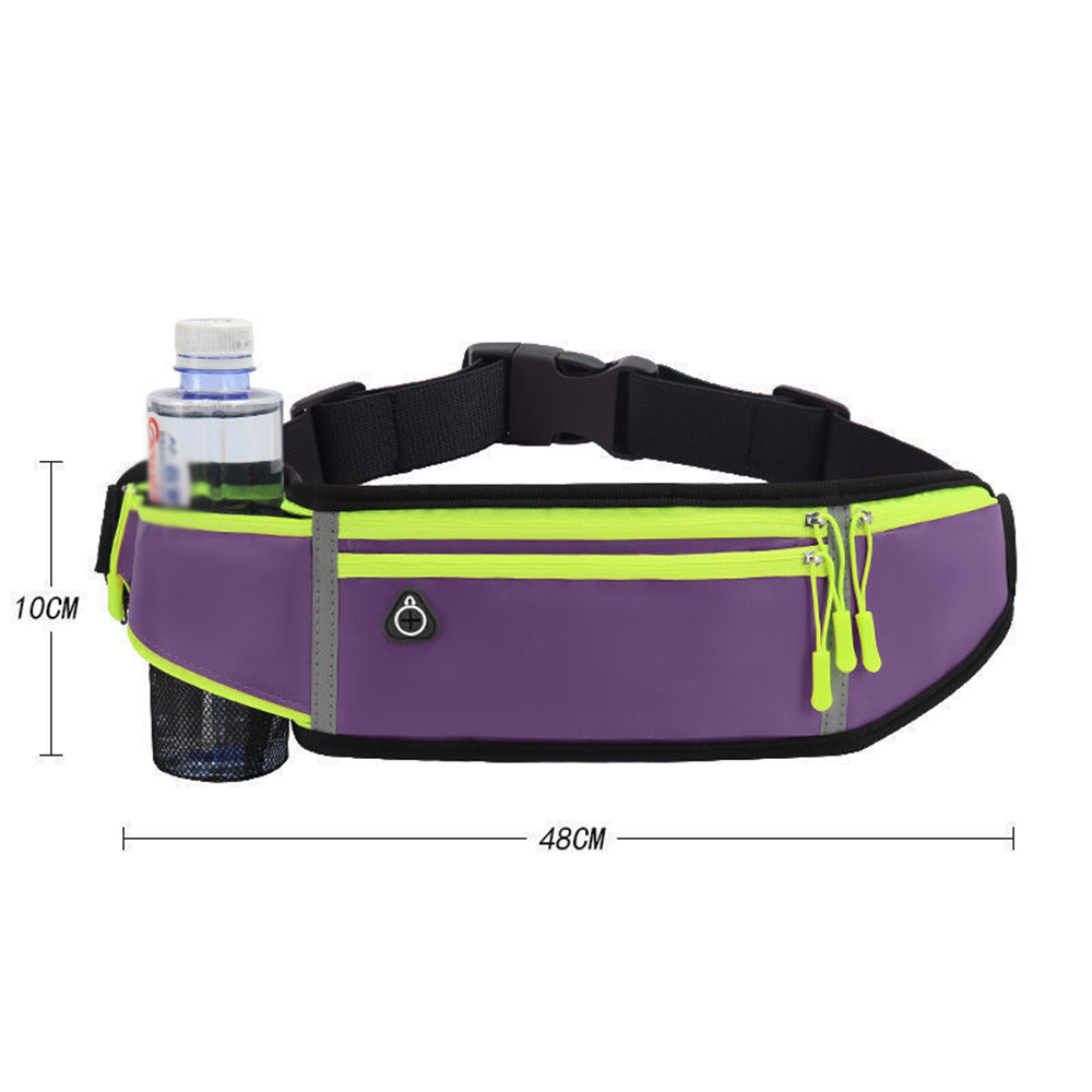 Multifunctional outdoor sports upgraded nylon fanny pack waist bag with water bottle pocket 5