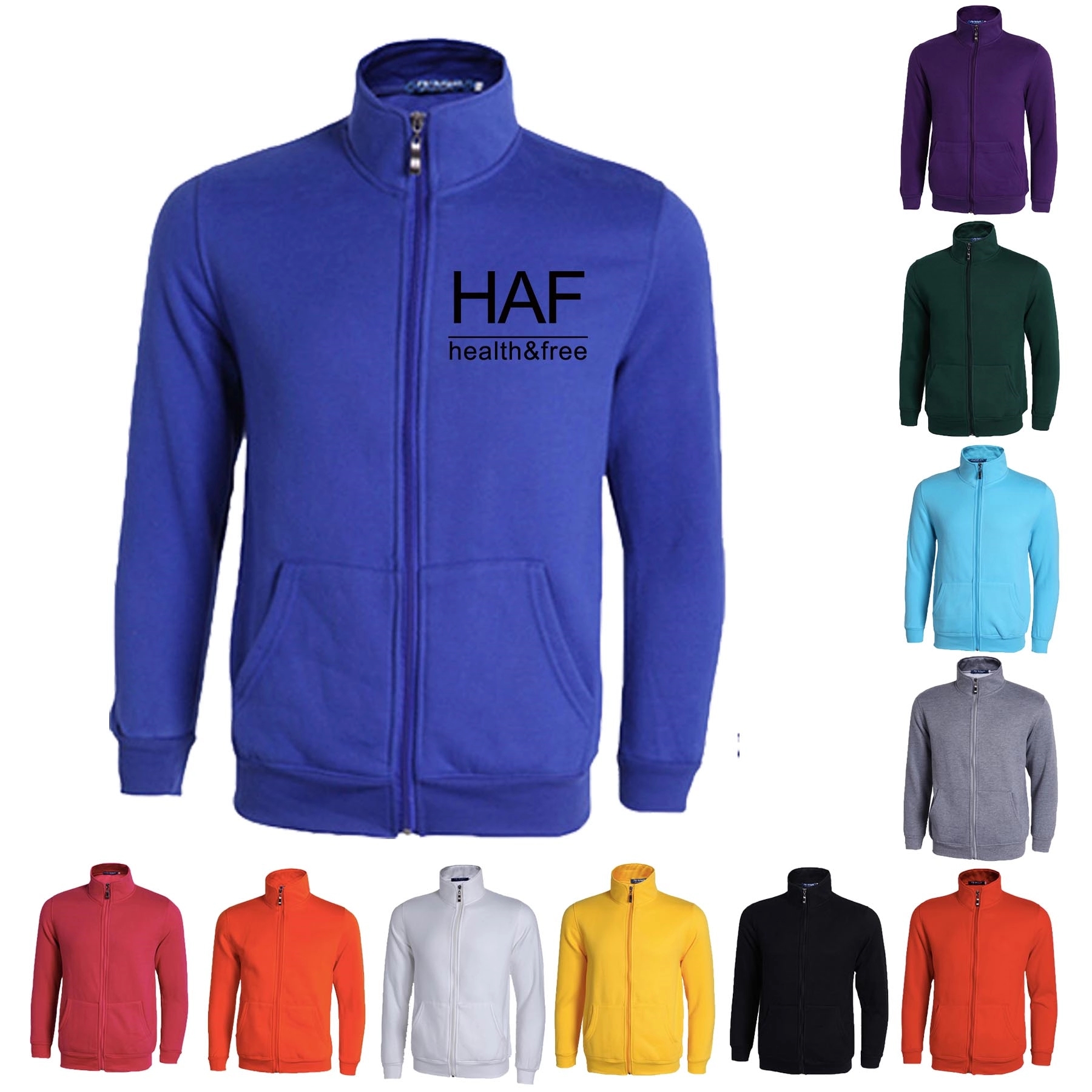 Long-sleeved Fleece Zipper Sweatershirts 4