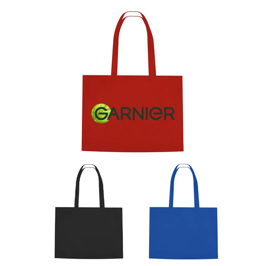 Custom Non Woven Shopper Tote Bag With Hook And Loop Closure 2