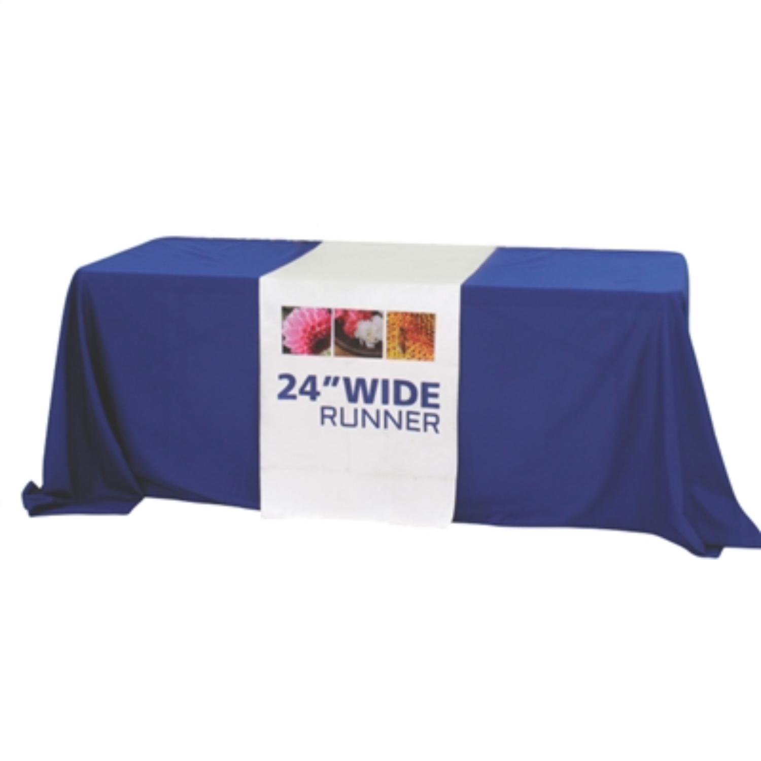 Custom 24"Wide Dye Sublimated Satin Table Runner