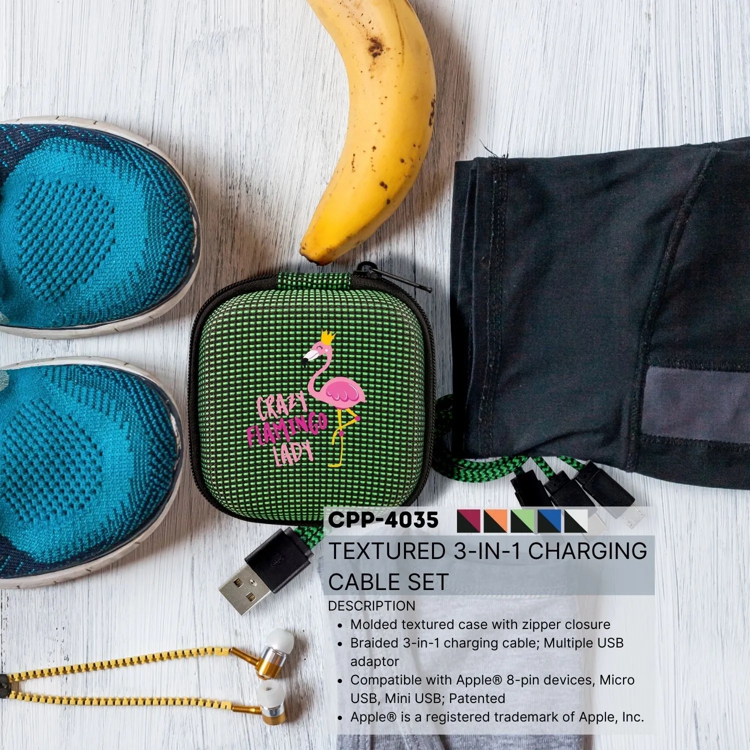 Textured 3-in-1 Charging Cable Set 13