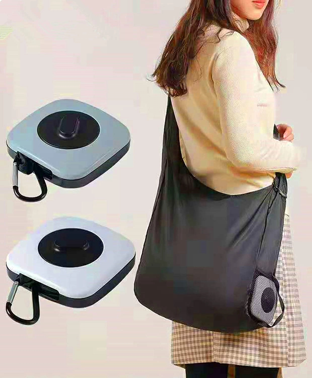 Foldable Grocery Crossbody Shopping Bag 7