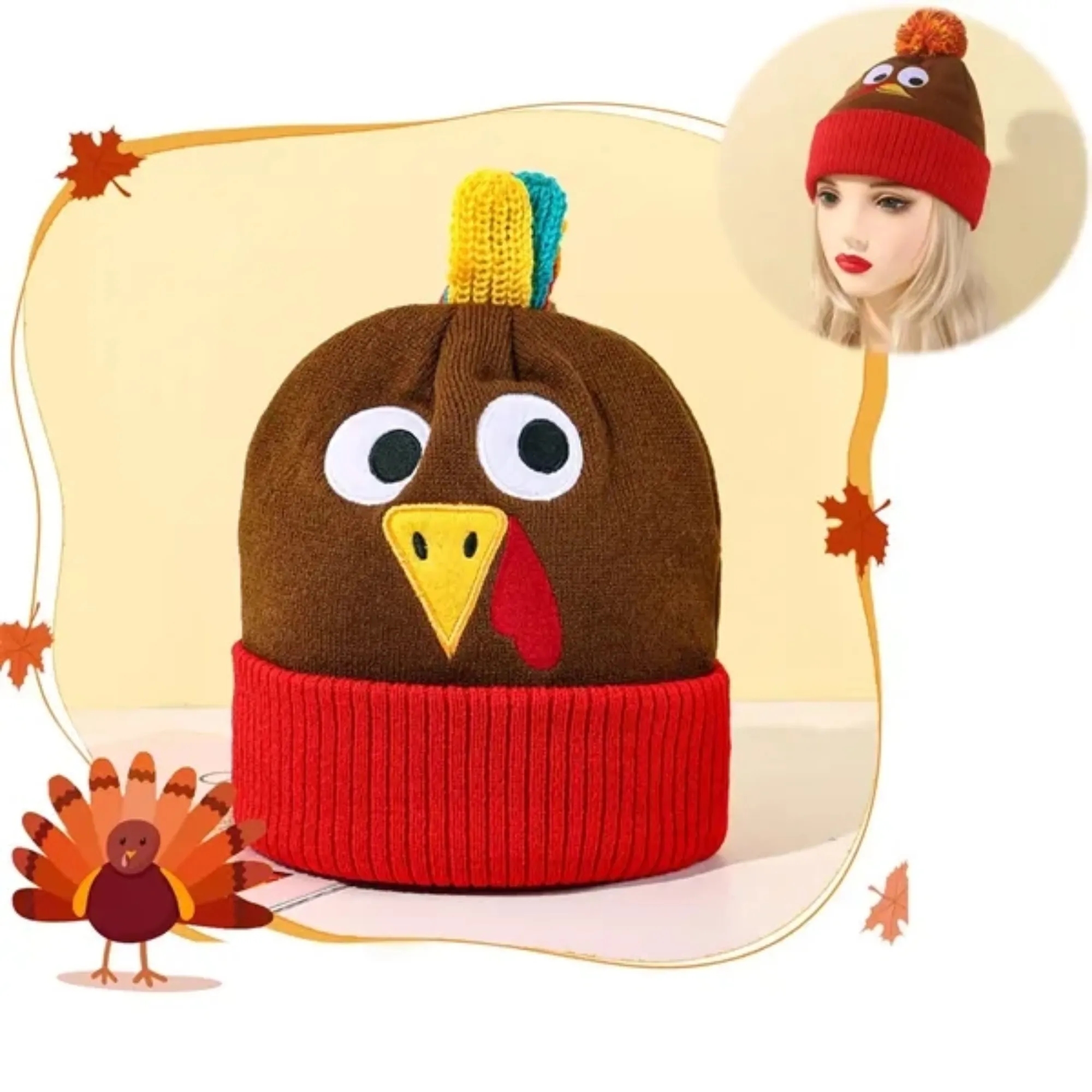 Custom Thanksgiving Turkey/Winter Hat 3