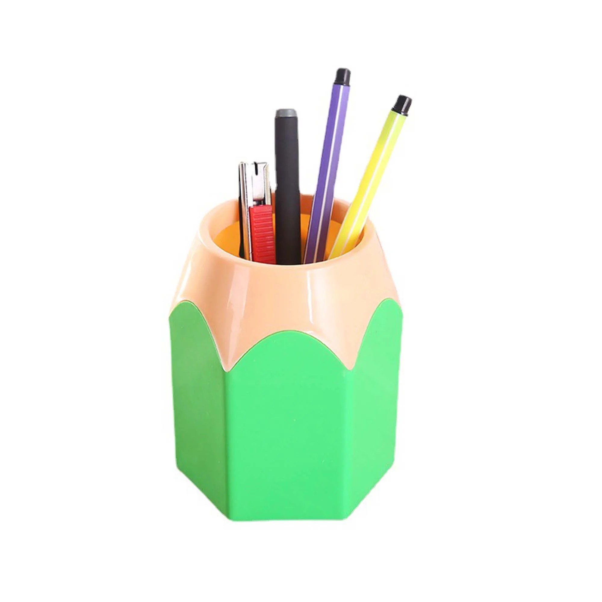 Creative Plastic Pencil-shaped Pen Holder 3