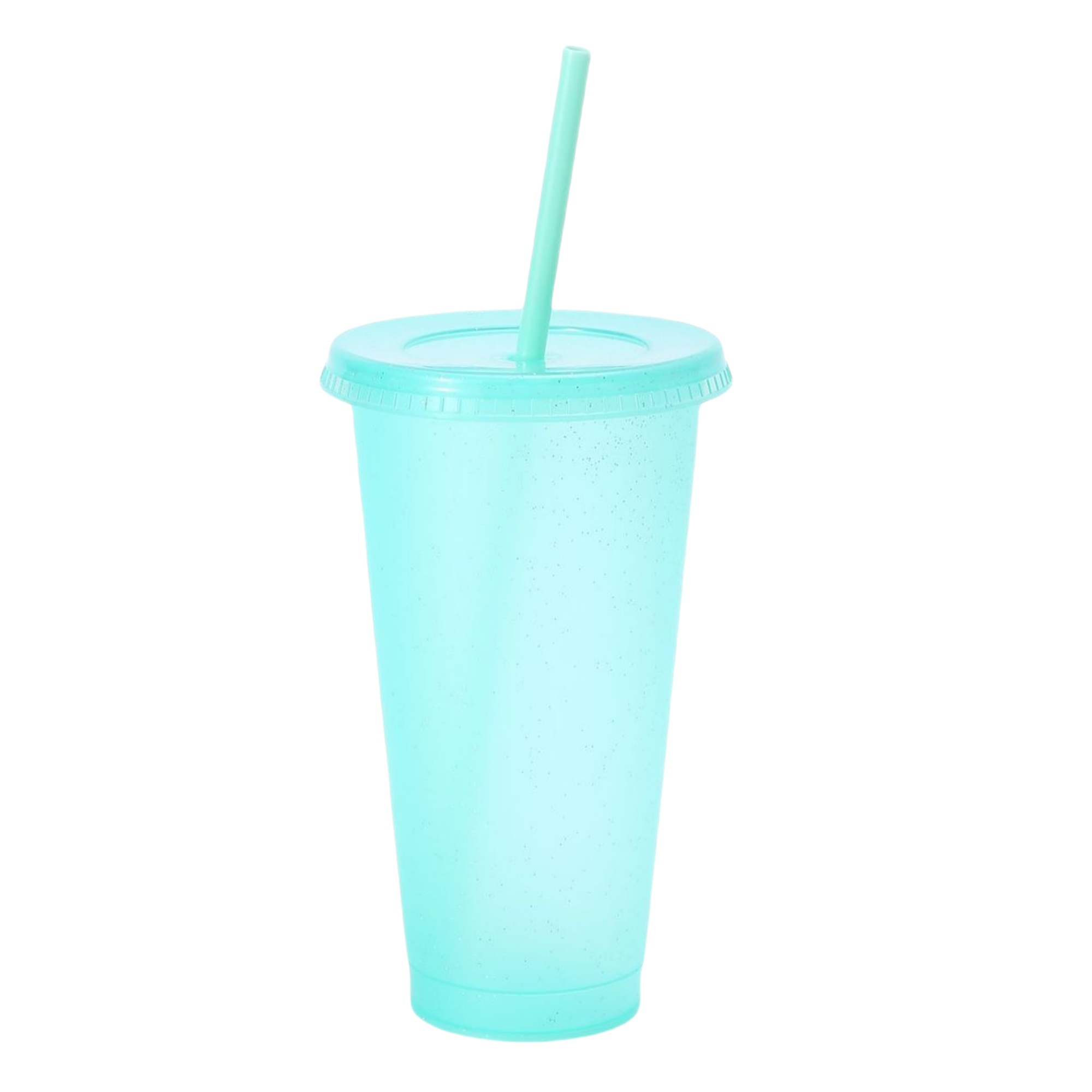 Double Wall Cute Glitter Straw Cup 15