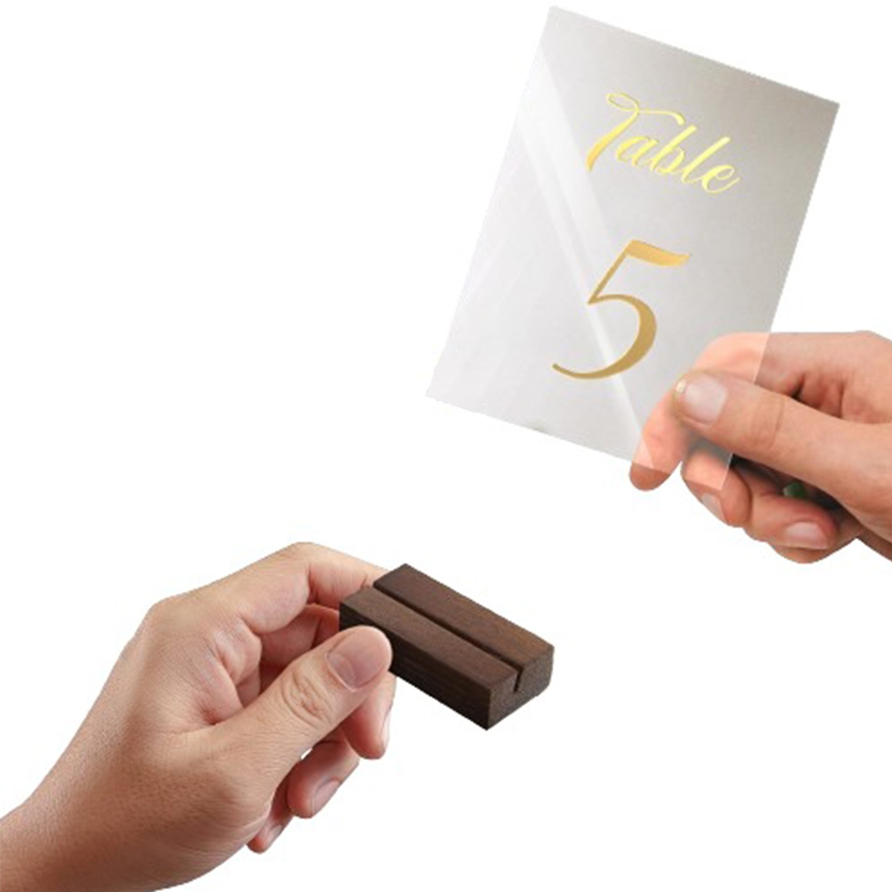 Pine Name Card Holder 2
