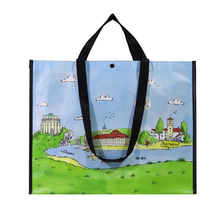 Full Color Printing RPET Carry Bag - 17.8" W x 15" W x 4.8"G 2