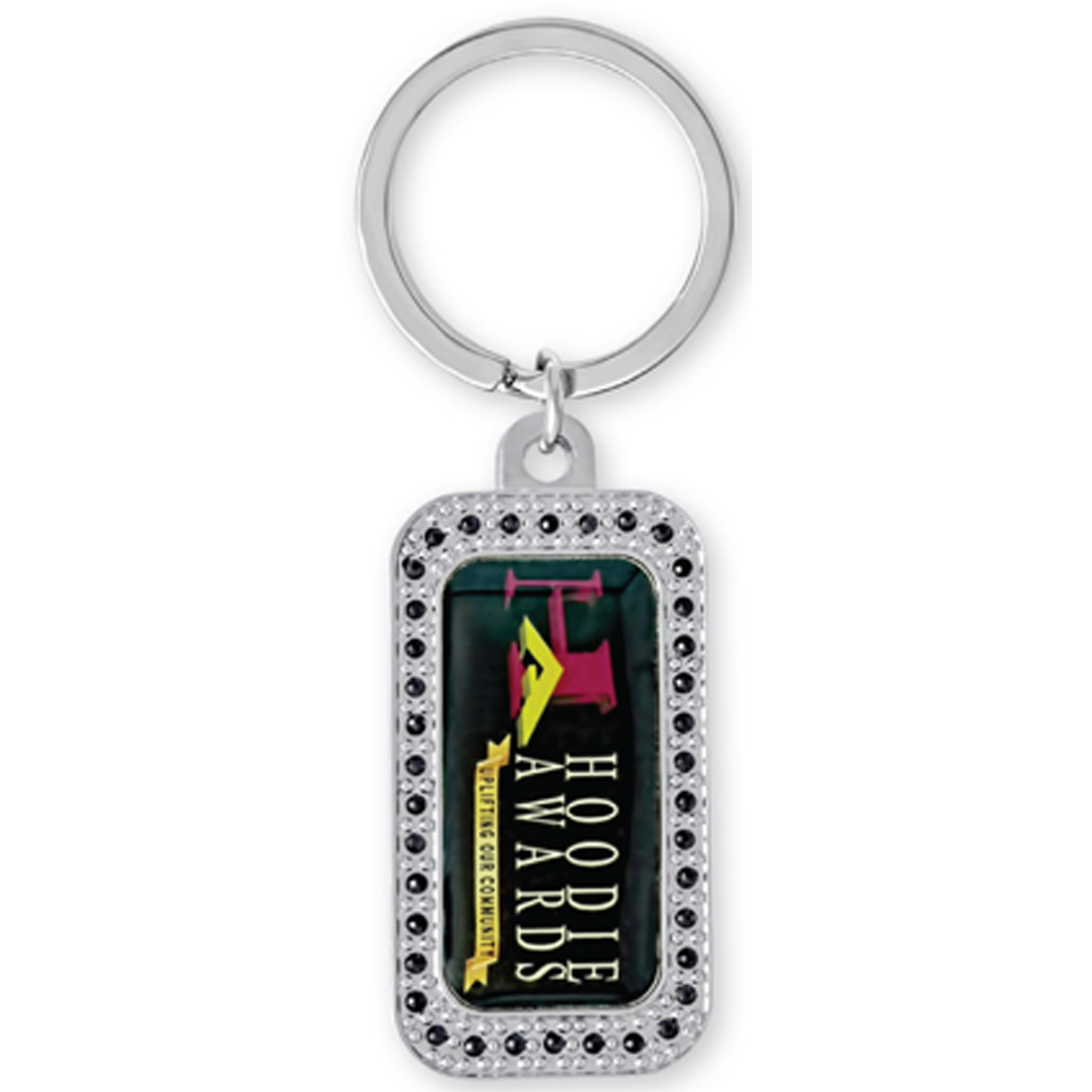 Standard Bling Dog Tag Key Tag 1