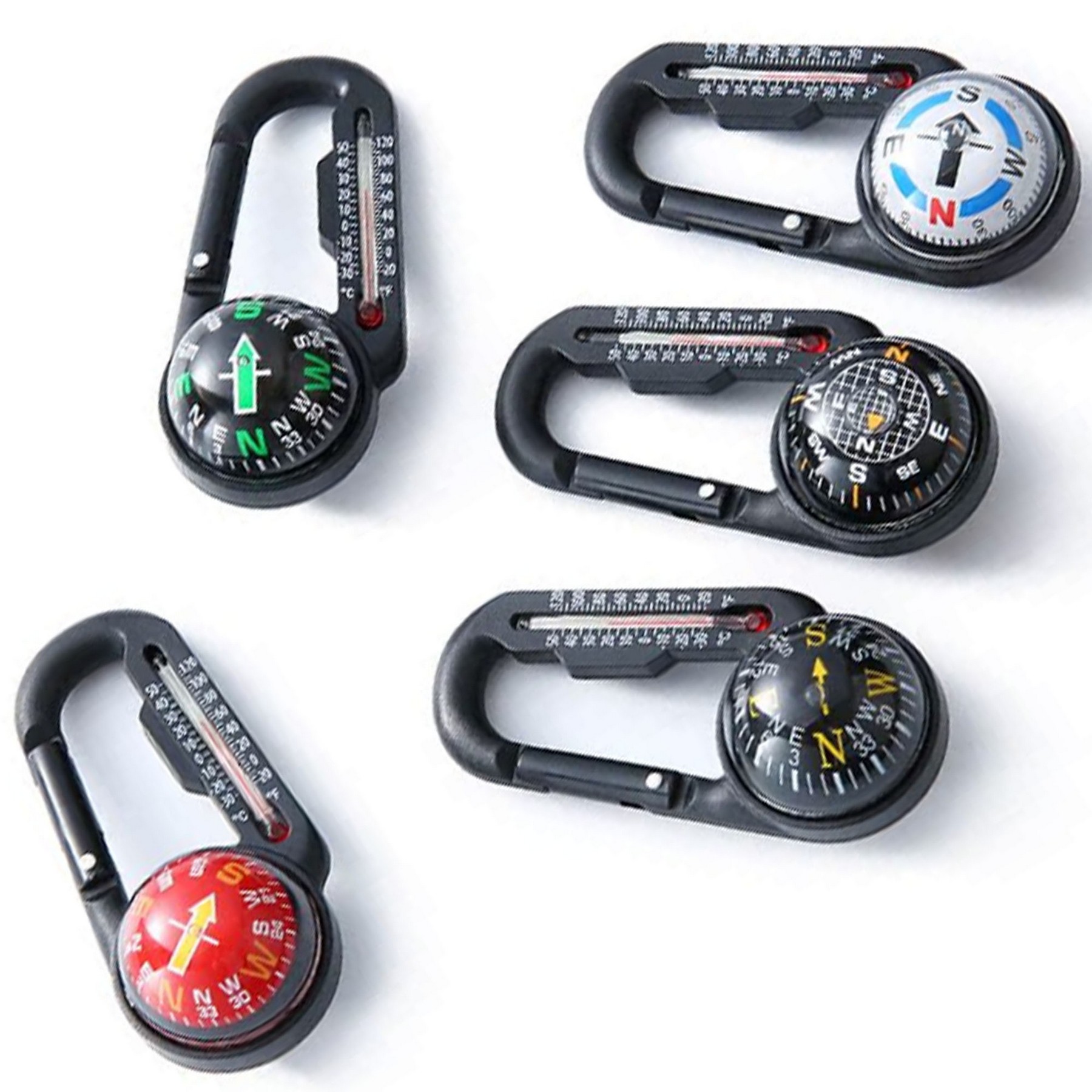 Compasses Carabiner Clip Keychain 2
