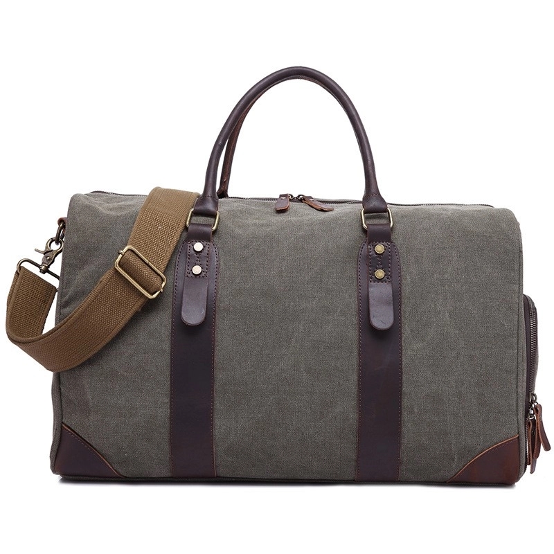 Canvas Travel Bag With Shoe Pouch 3