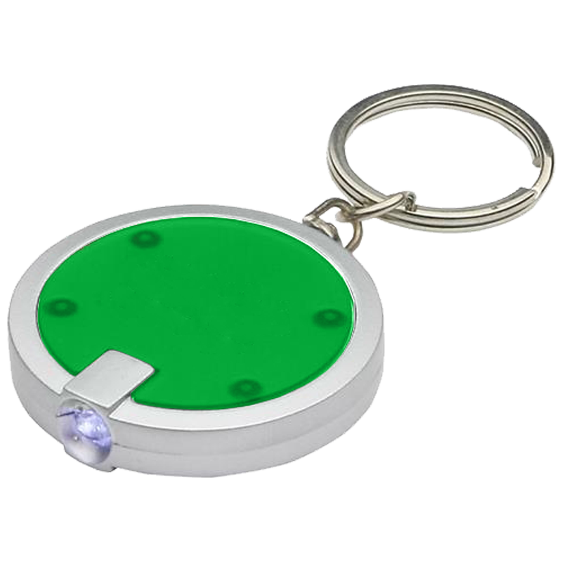 Circular Shaped LED Flashlight Key Chain 5