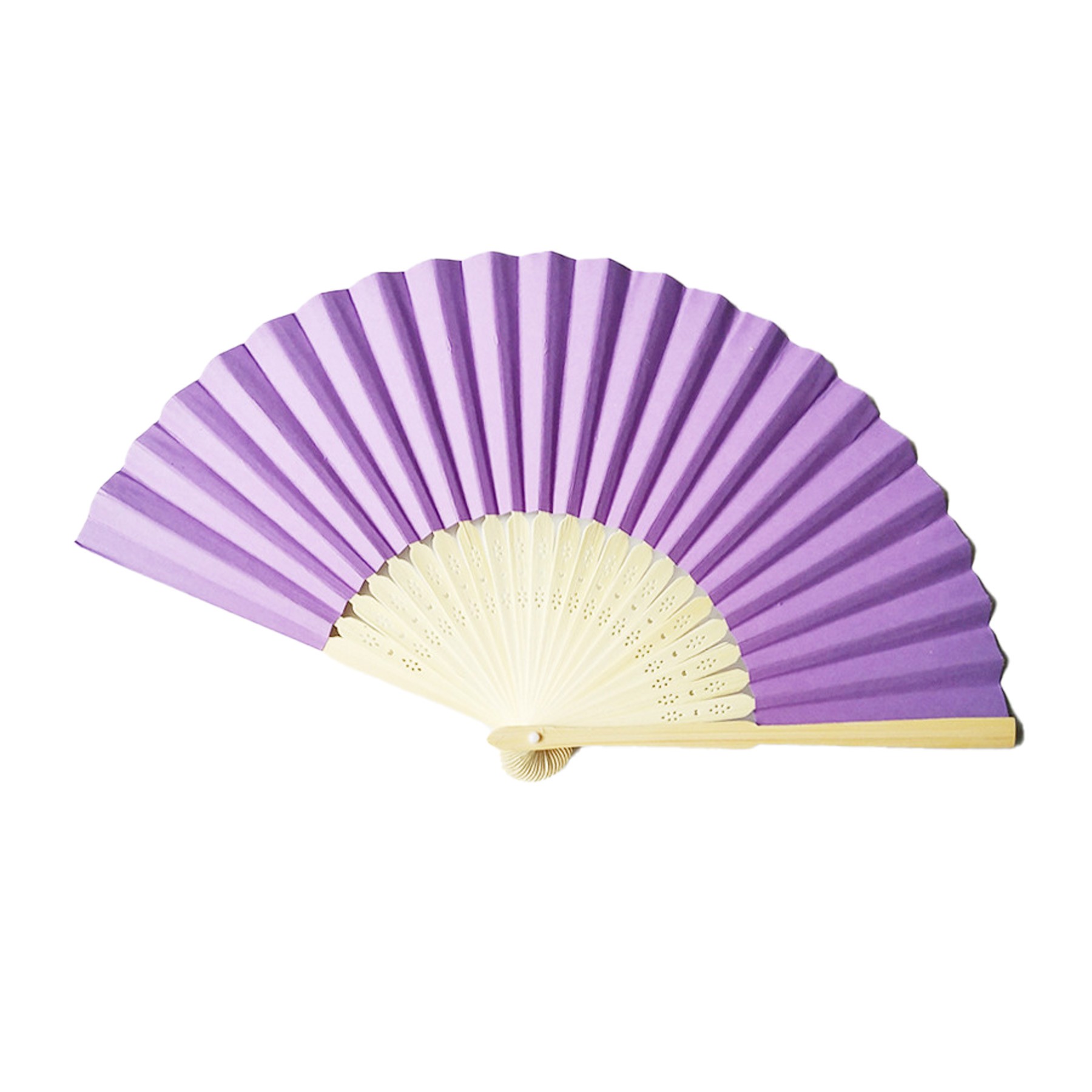 Full-Color Foldable Paper Bamboo Hand Fan 5