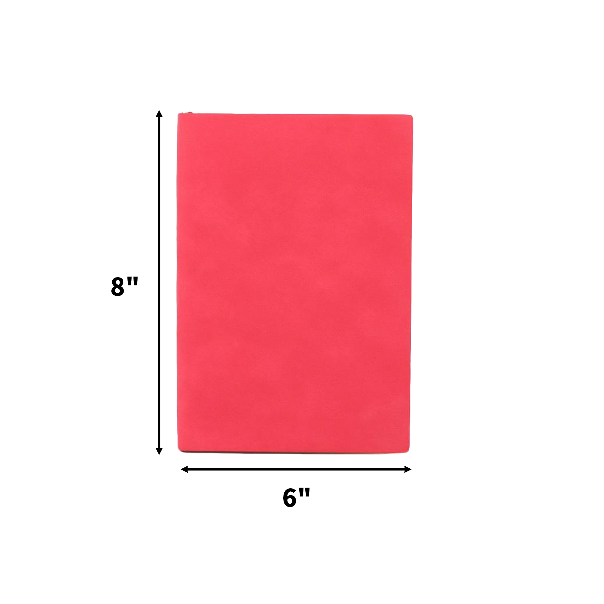 Soft Leather Notebook 8" x 6" 200 Page Lined With Ribbon Bookmark 6