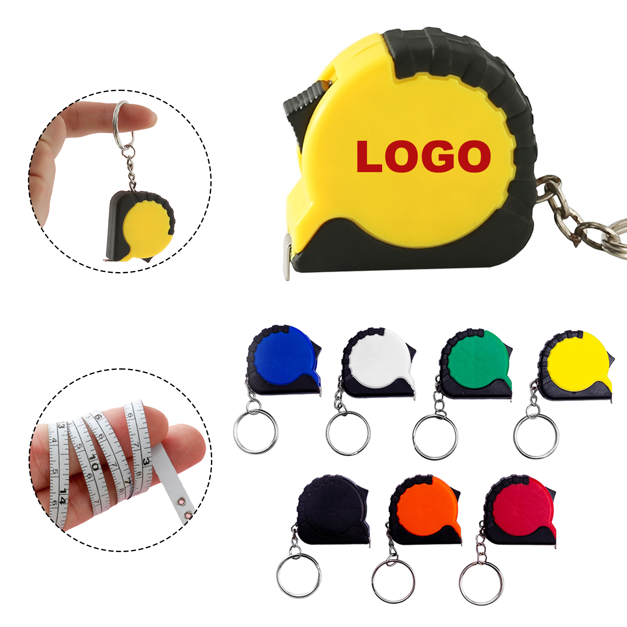 Portable Mini Tape Measure Keychains 5