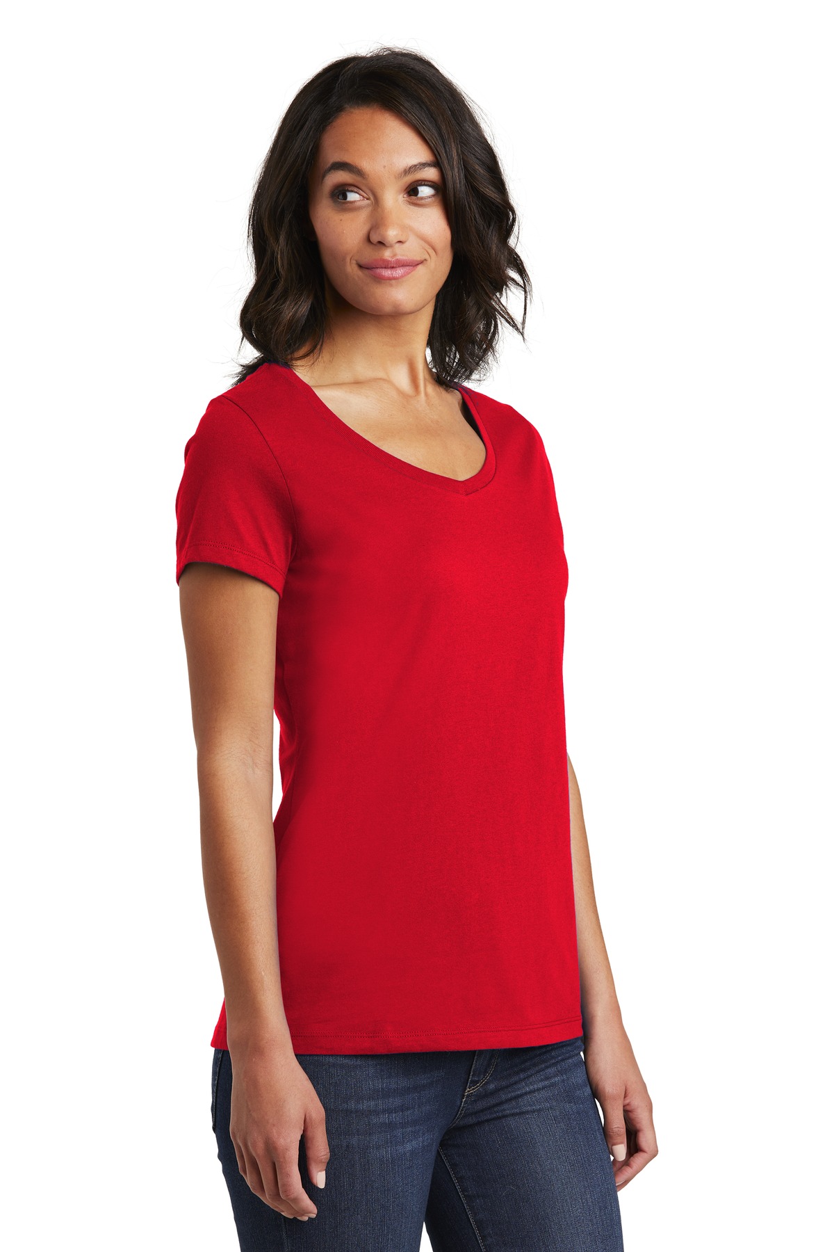 District Women's Very Important Tee V-Neck. DT6503 94