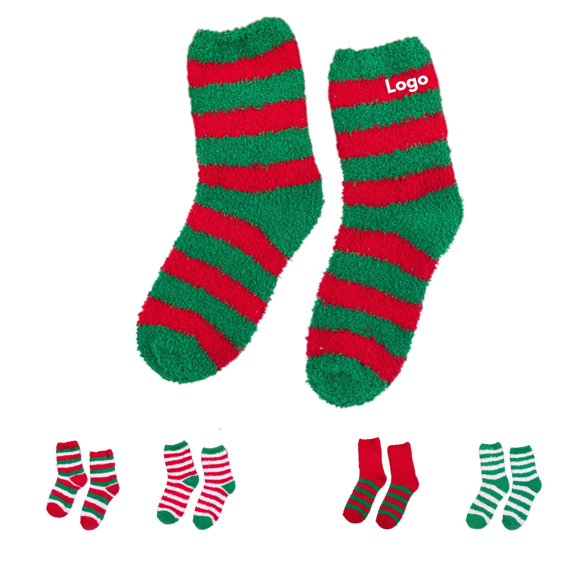 MOQ 50 Pairs Horizontal Striped Floor Socks 3