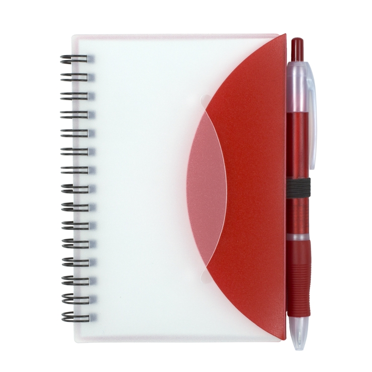 "CUPERTINO" Stylish Spiral Notepad Notebook with Matching Color Pen 4