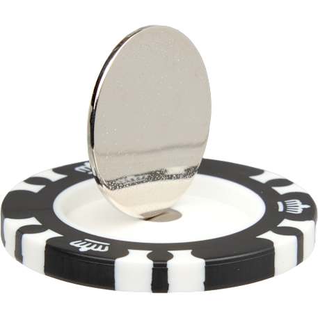 Recycled Poker Chip w/ Metal Ballmarker 61