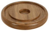 5 1/2" Walnut Brass Bell Base 2