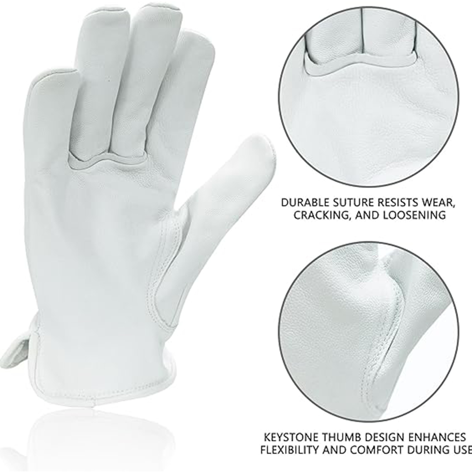 Sheepskin Waterproof Gardening Glove 3