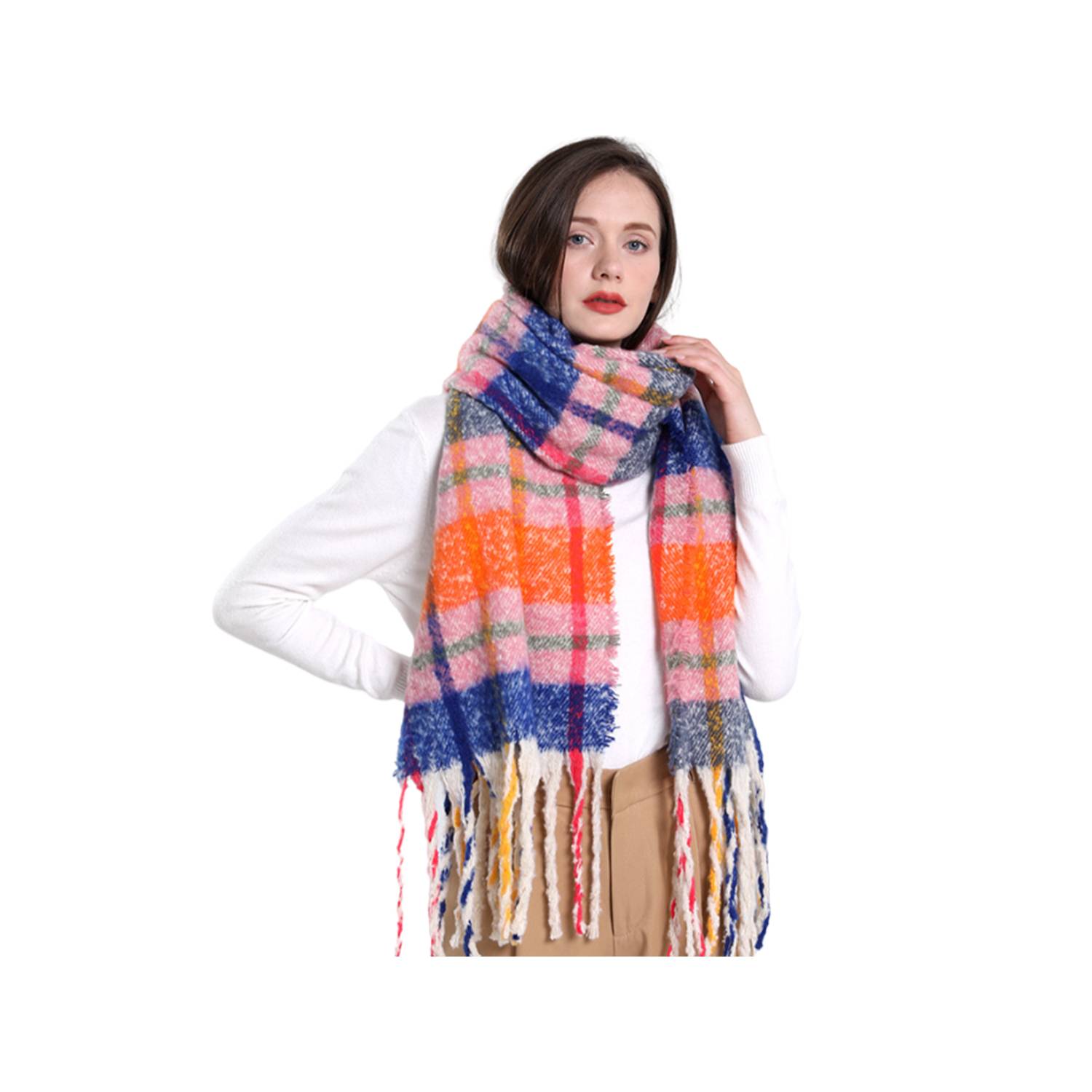 Bright Color Chunky Scarf 4