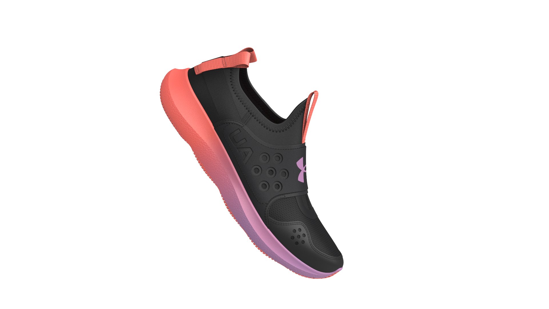 Girls' Grade School UA Runplay Fade Running Shoes 5
