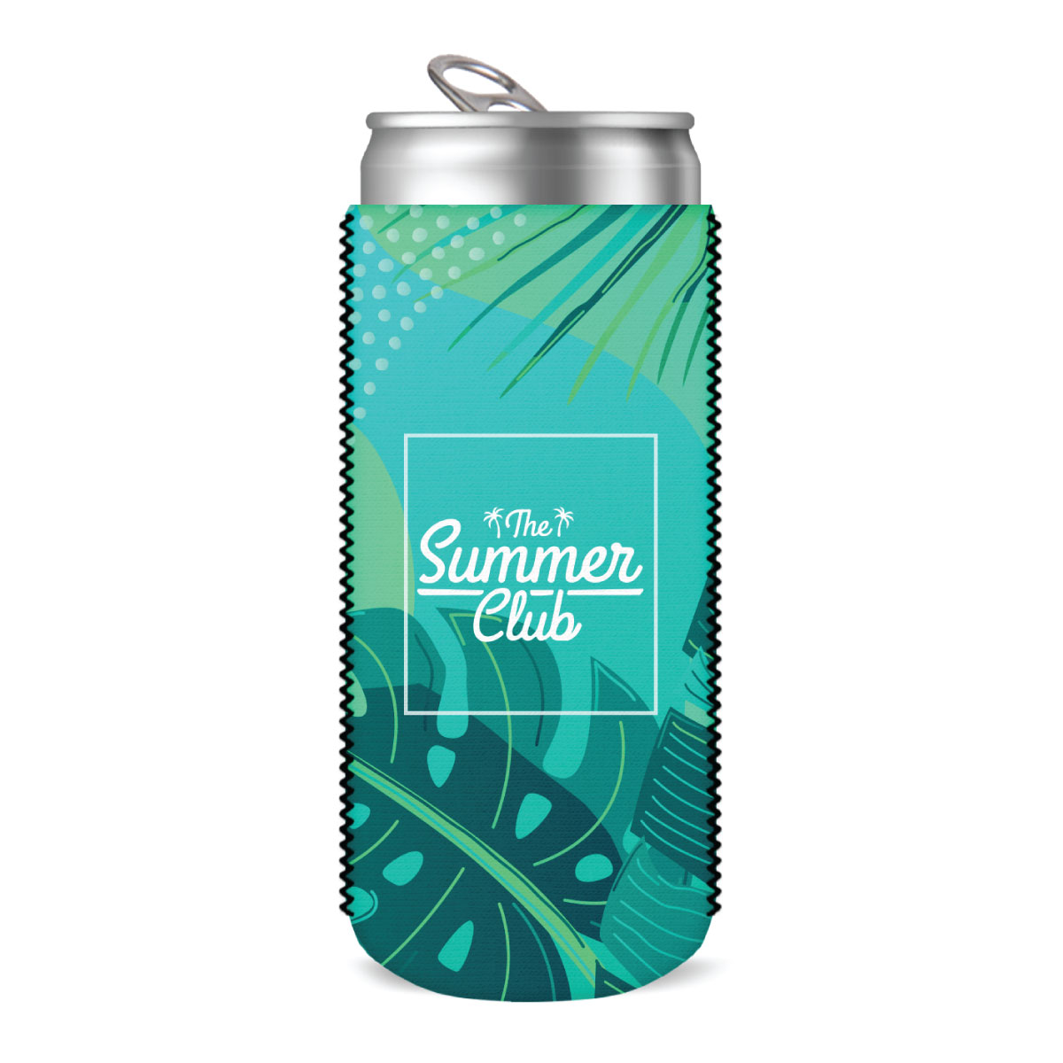 Collapsible Neoprene 12 oz Slim Can Cooler - Full Color, custom koozie with logo imprint 2