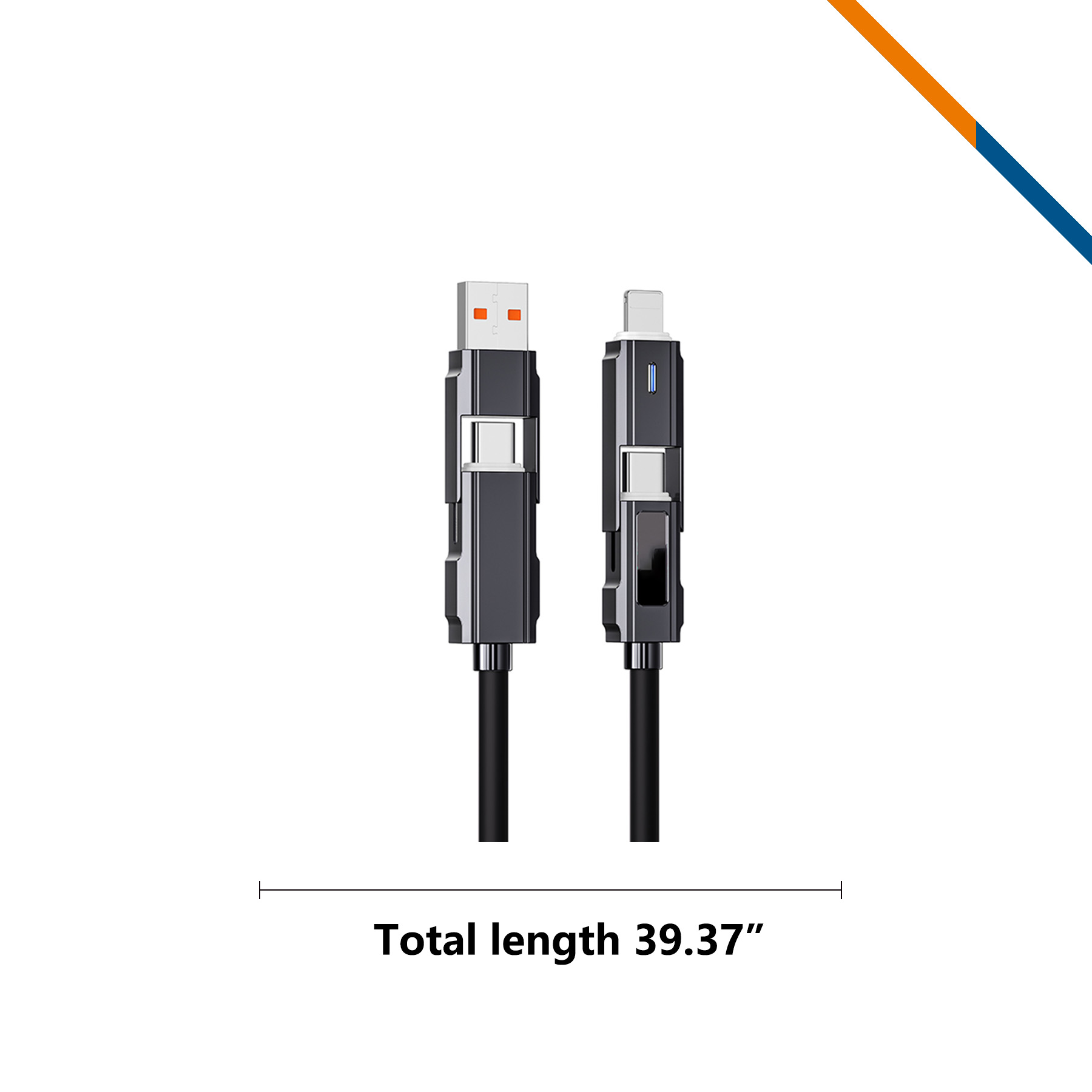 VoltFlow 4in1 Fast Charging Data Transfer Cable 3