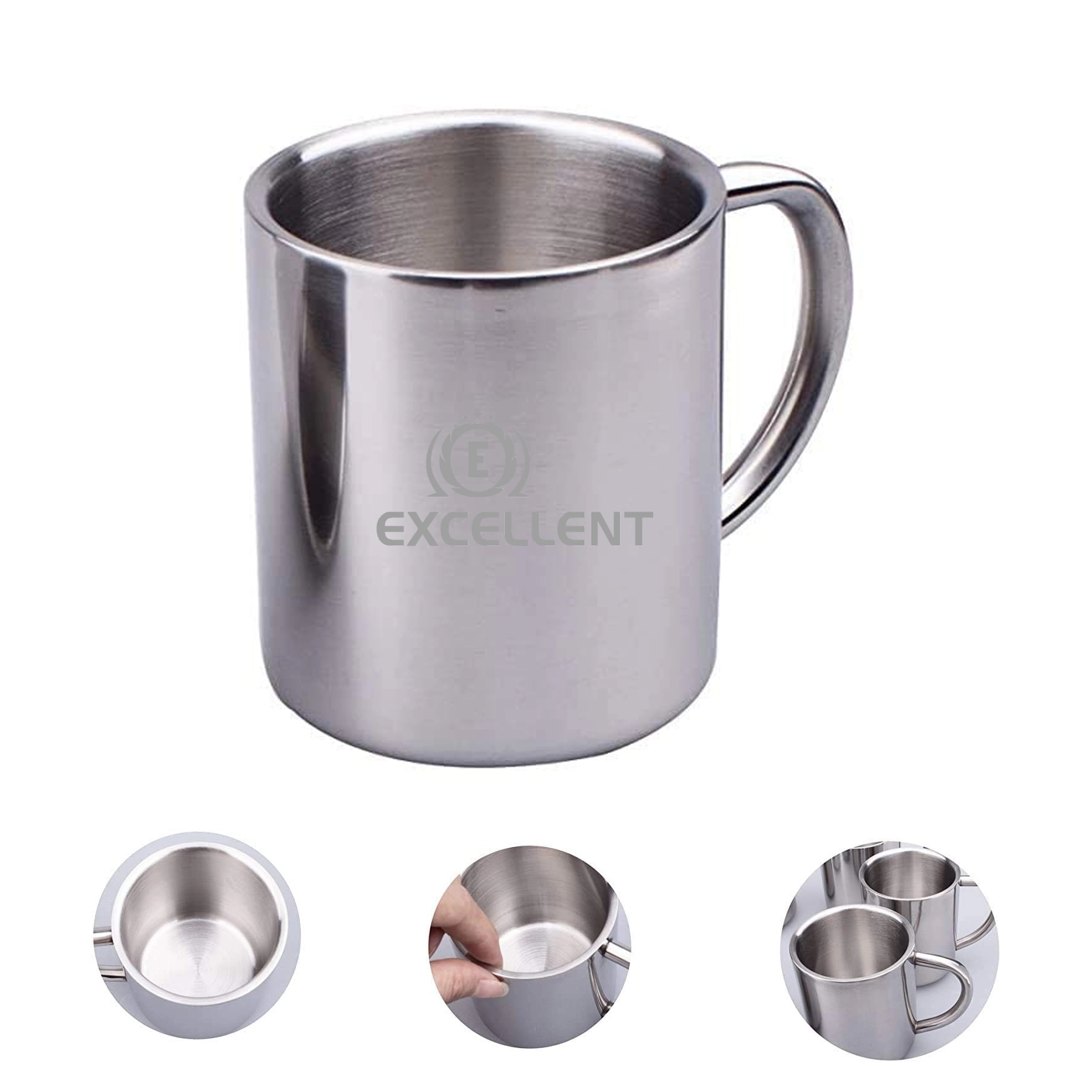 7.4 Oz (220 ml) Frosted Stainless Steel Double-Layer Cup 2