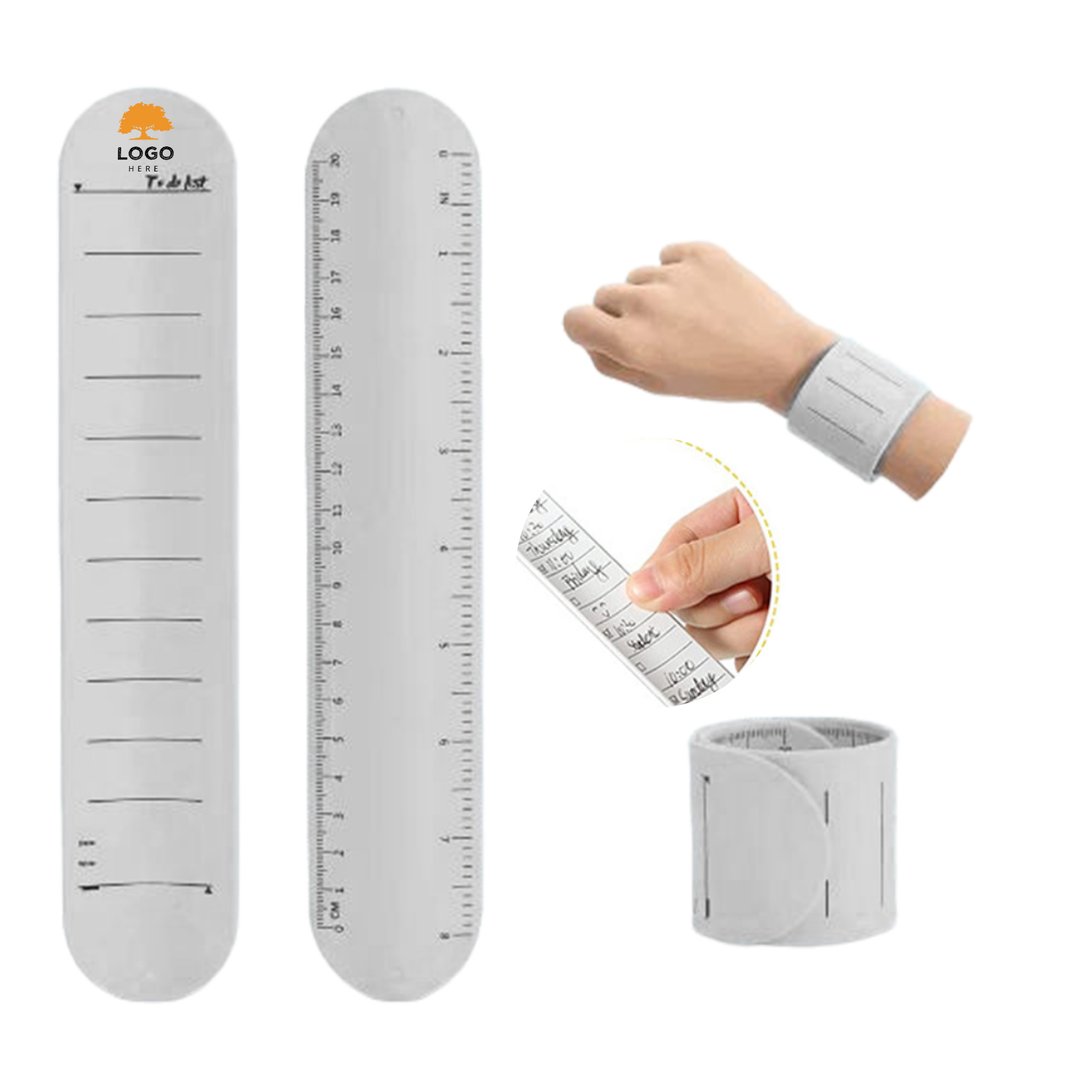 MOQ 50 Writable and Erasable To Do List Silicone Reminder Wristband 1